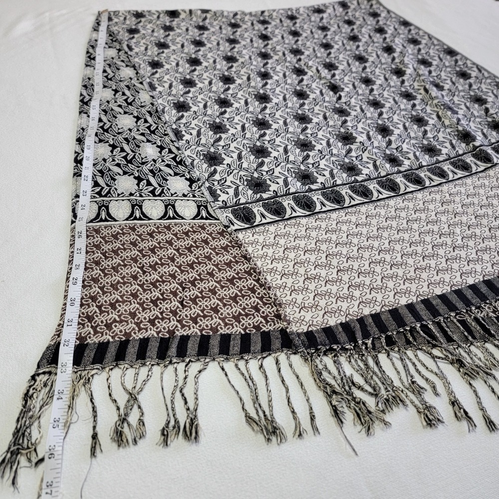 100% Cashmere Scarf Shawl Wrap Neck Wormer Unisex Jerusalem Size 66" x 23"